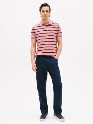 Regular Fit Stripe Wicking Polo Product Image