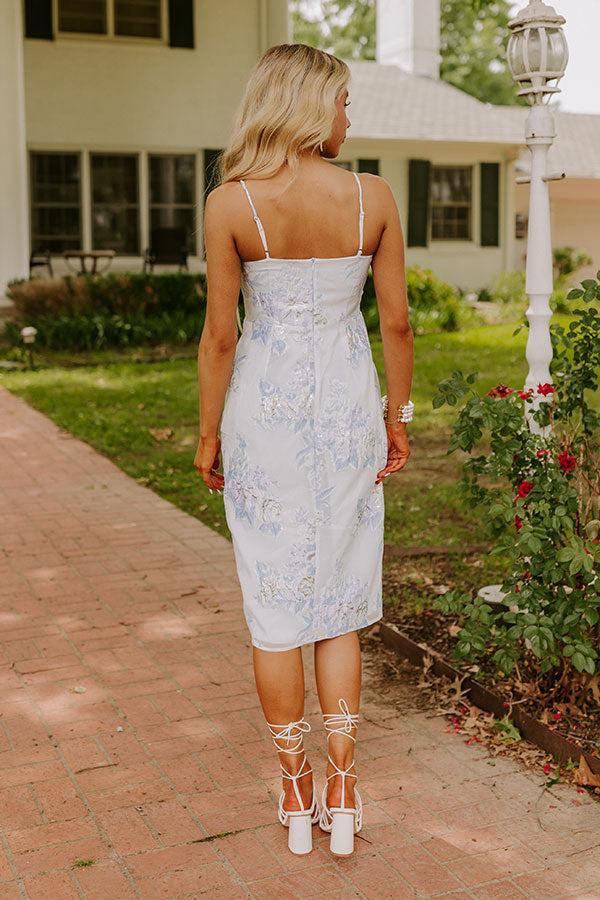 Skyline Soirée Jacquard Floral Midi Product Image