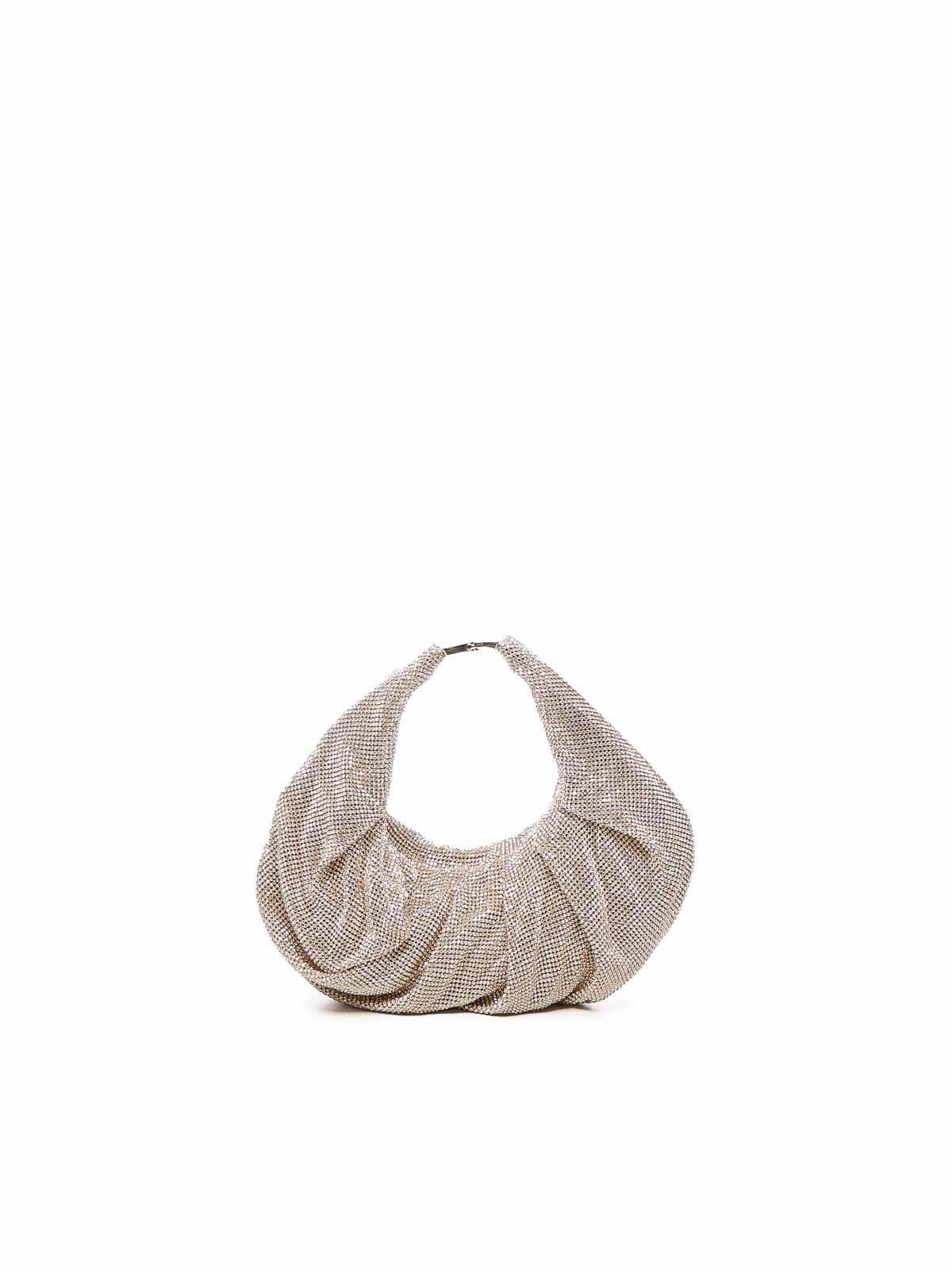 BENEDETTA BRUZZICHES Zipped Hobo Bag In Golden Product Image