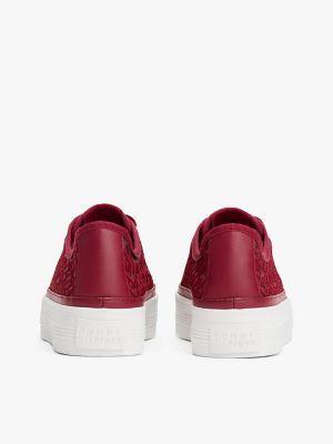 Embroidered TH Monogram Mesh Sneaker Product Image