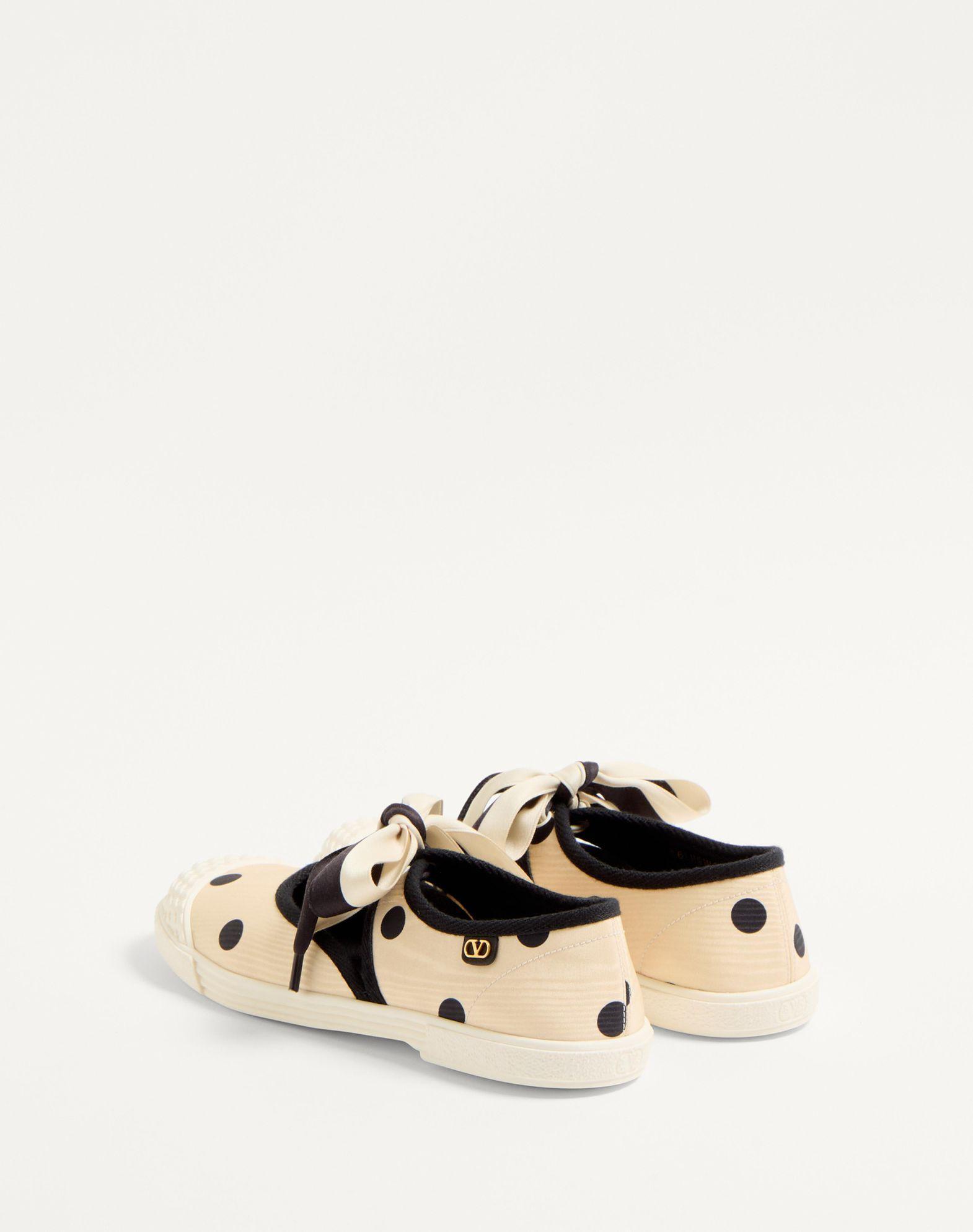 Bay By Bay Ballerina Sneakers In Moiré Plus De Pois Fabric Product Image