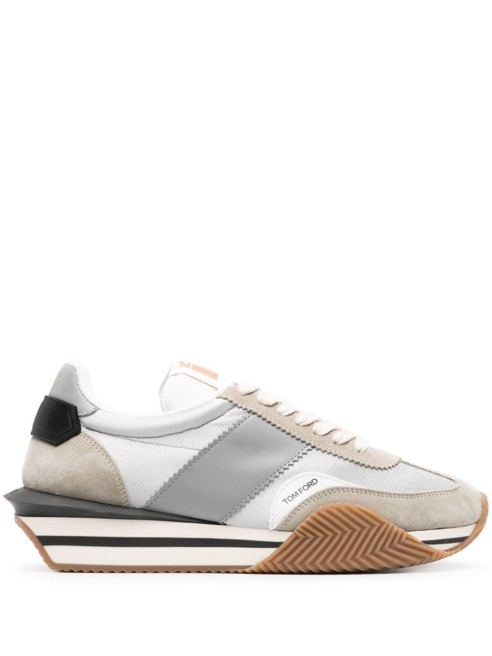 TOM FORD James Chunky Platform Sneakers In Grey Product Image