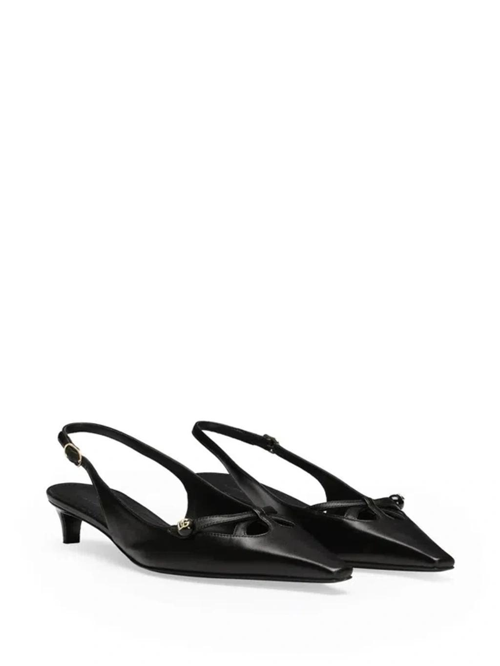 DOLCE & GABBANA Slingback Pumps In Black   Product Image