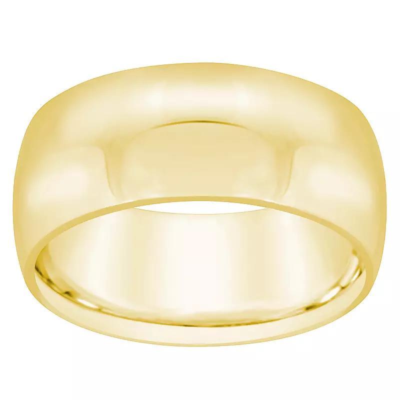 Alyson Layne 8 mm Half Round Comfort Fit Wedding Band, Womens 10k Gold Product Image