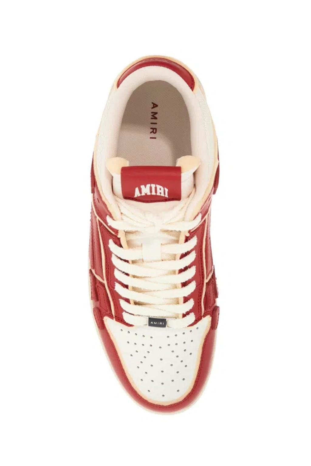 AMIRI Red & White Skel Top Low Sneakers Product Image