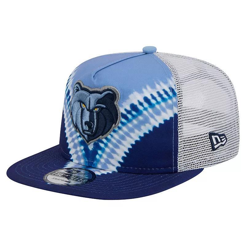 Men's New Era Navy/Light Blue Memphis Grizzlies Throwback Dye Golfer Snapback Hat, Grz Blue Product Image