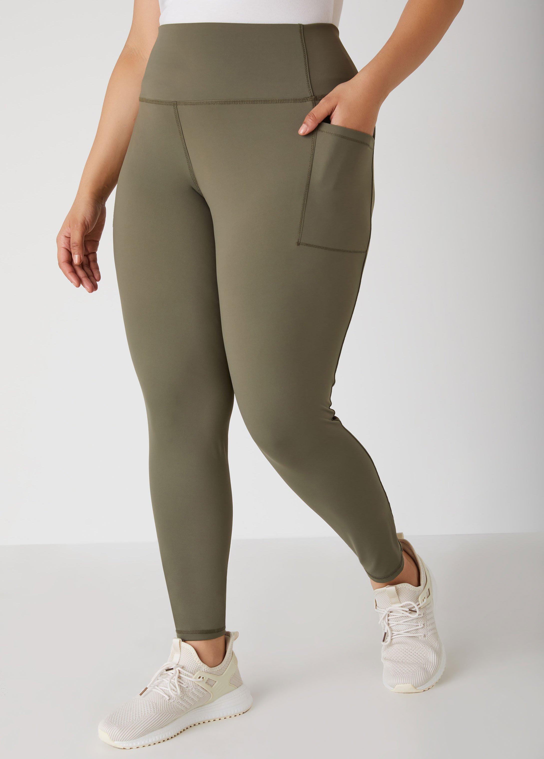 Plus Size High Rise Athletic Leggings Ashley Stewart Product Image