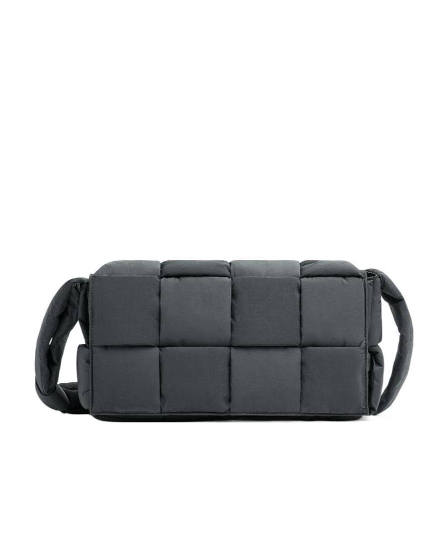 BOTTEGA VENETA Intrecciato-weave Shoulder Bag In Black Product Image