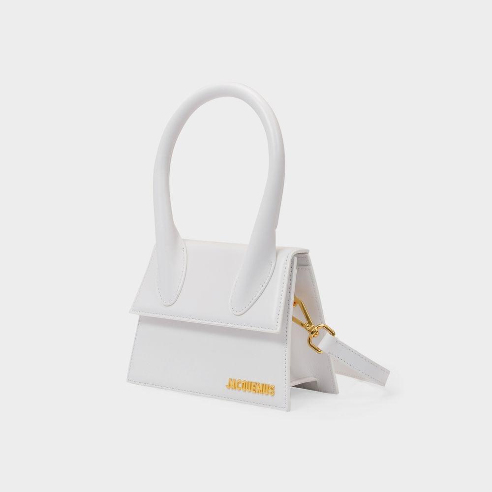 JACQUEMUS Women's Le Chiquito Moyen Bag In White Product Image