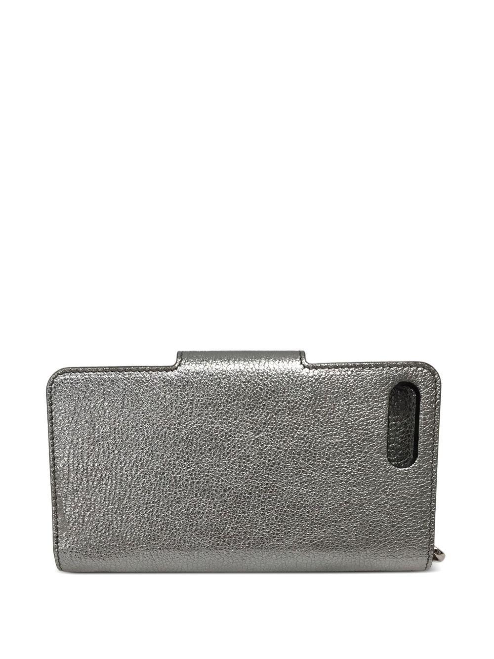metallic leather wallet Product Image