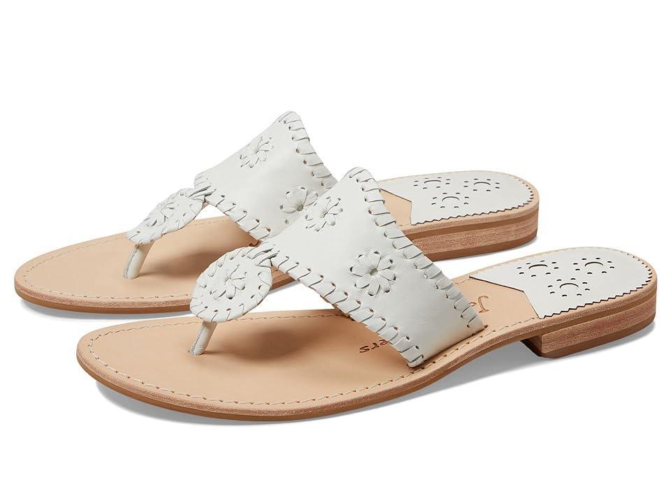 Jack Rogers Jacks Leather Flat Thong Sandals Product Image