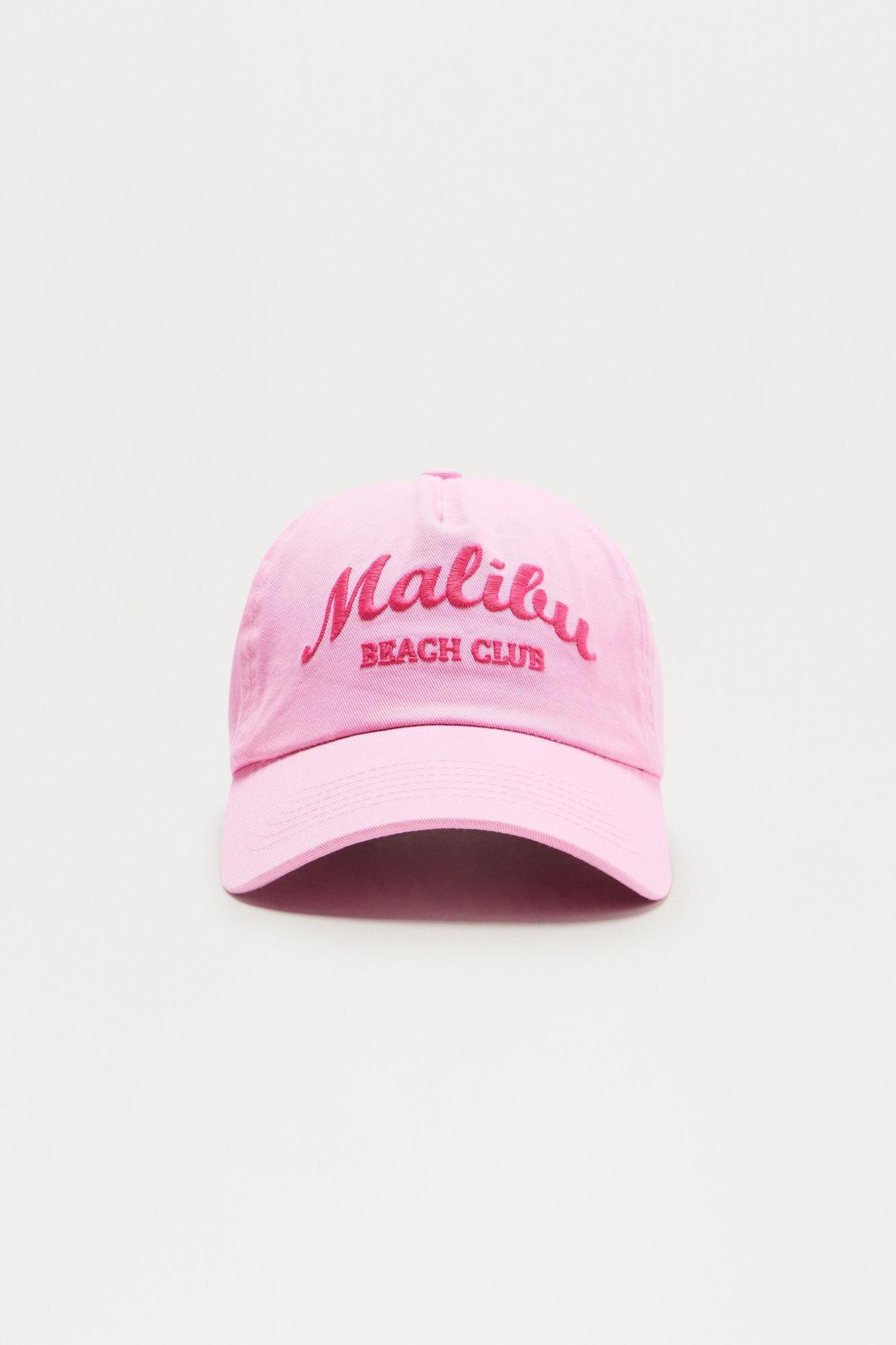 Malibu Beach Club Baseball Hat - Pink Product Image