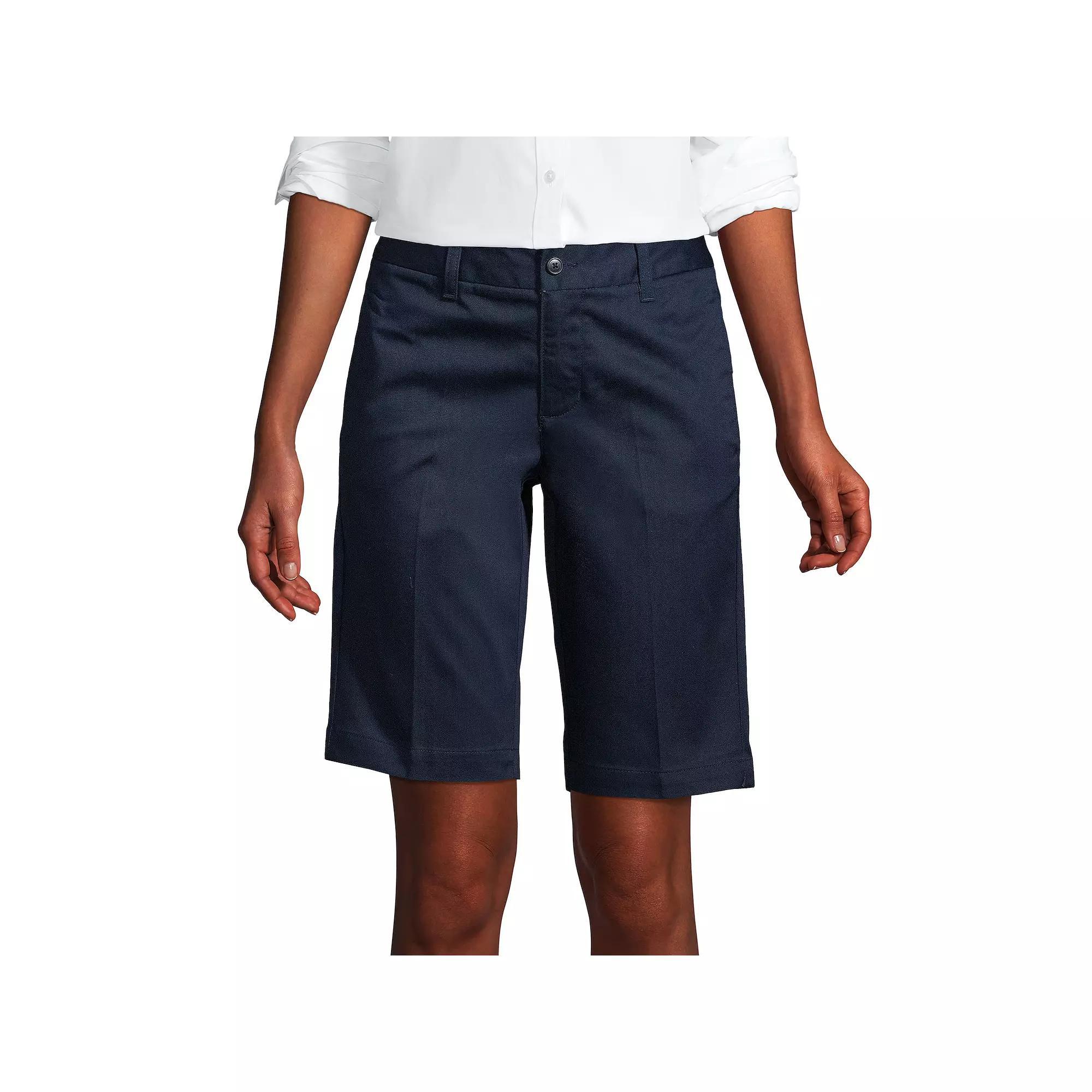 Women's Lands' End Front Blend Chino Shorts,  Product Image
