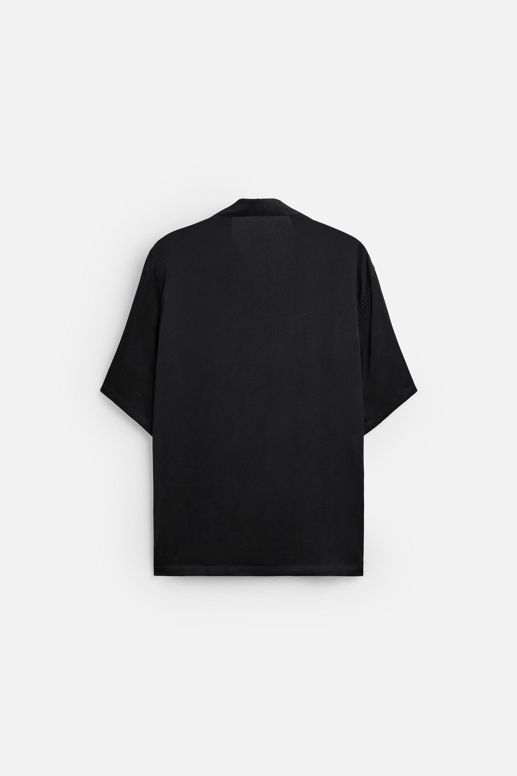 RELAXED FIT SATIN SHIRT Product Image