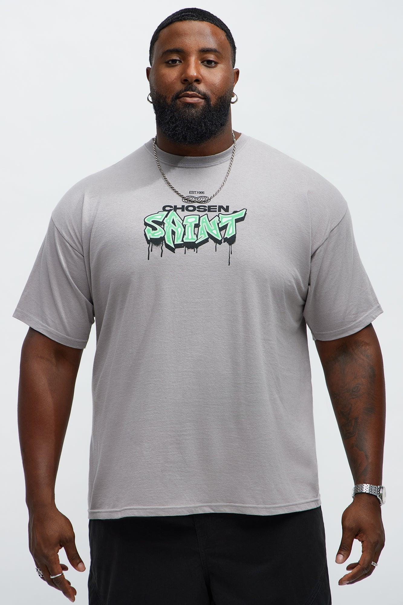 Chosen Saint Short Sleeve Tee - Light Grey Male Product Image