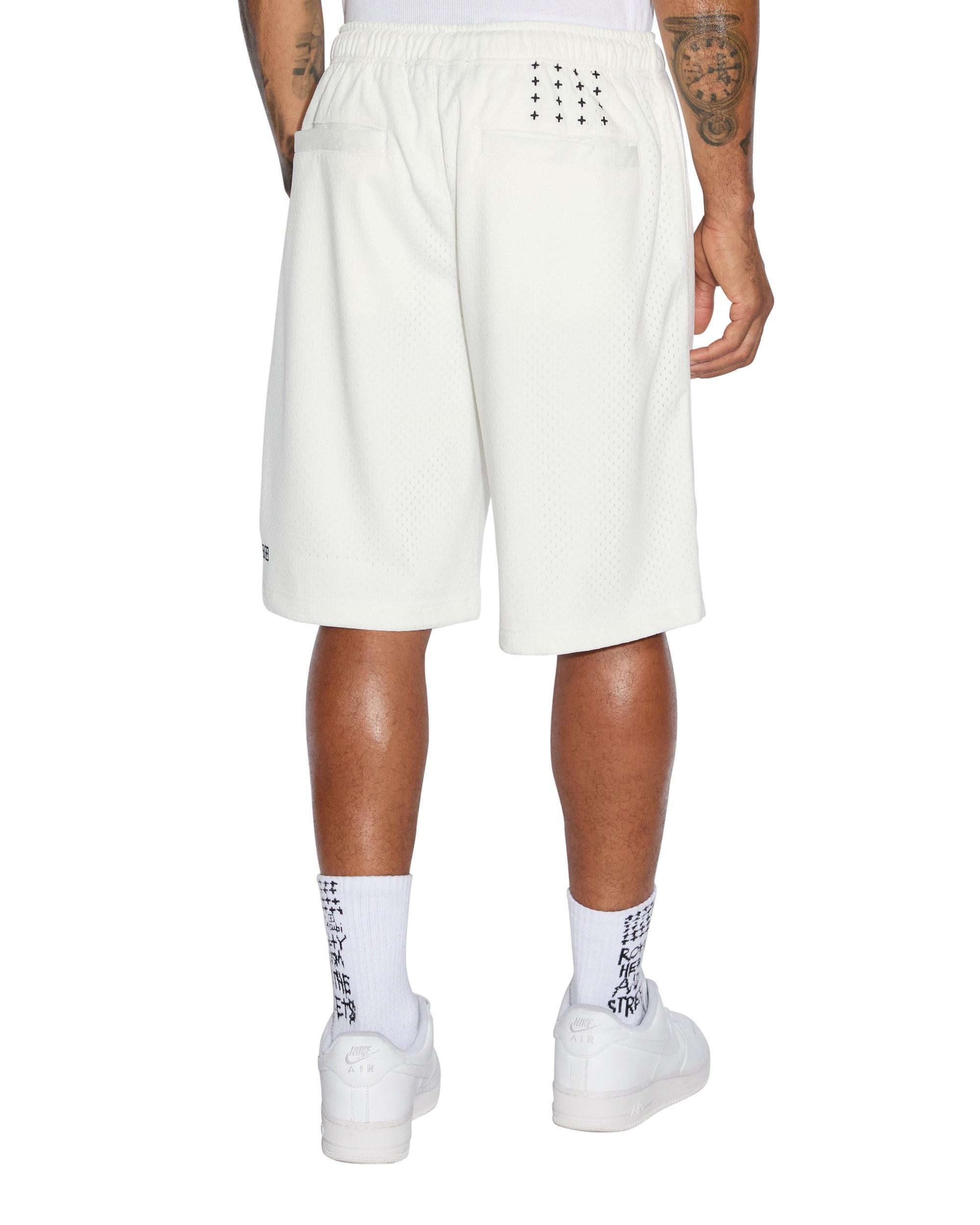 ROLL MESH SHORT WHITE Male Product Image