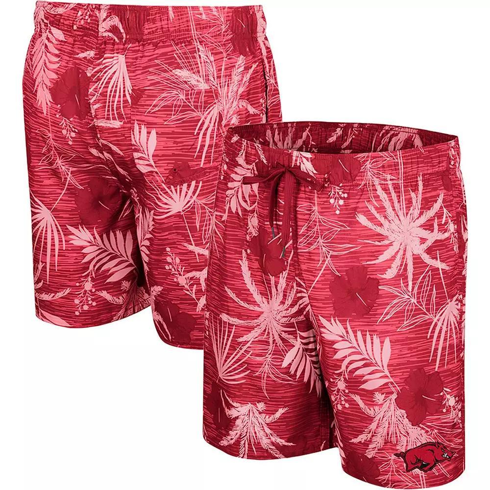 Men's Colosseum Crimson Washington State Cougars What Else is New Swim Shorts,  Product Image