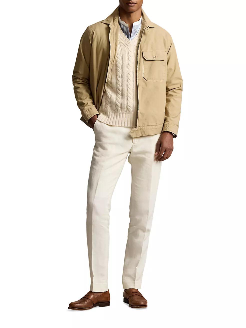 Cotton Zip-Front Overshirt Product Image