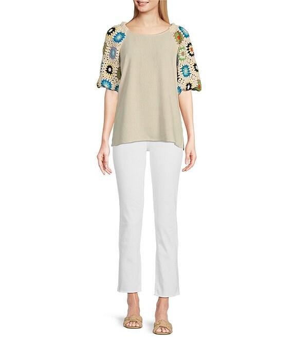 NYDJ Stretch Denim Sheri Slim Straight Fit Mid Rise Jeans Product Image