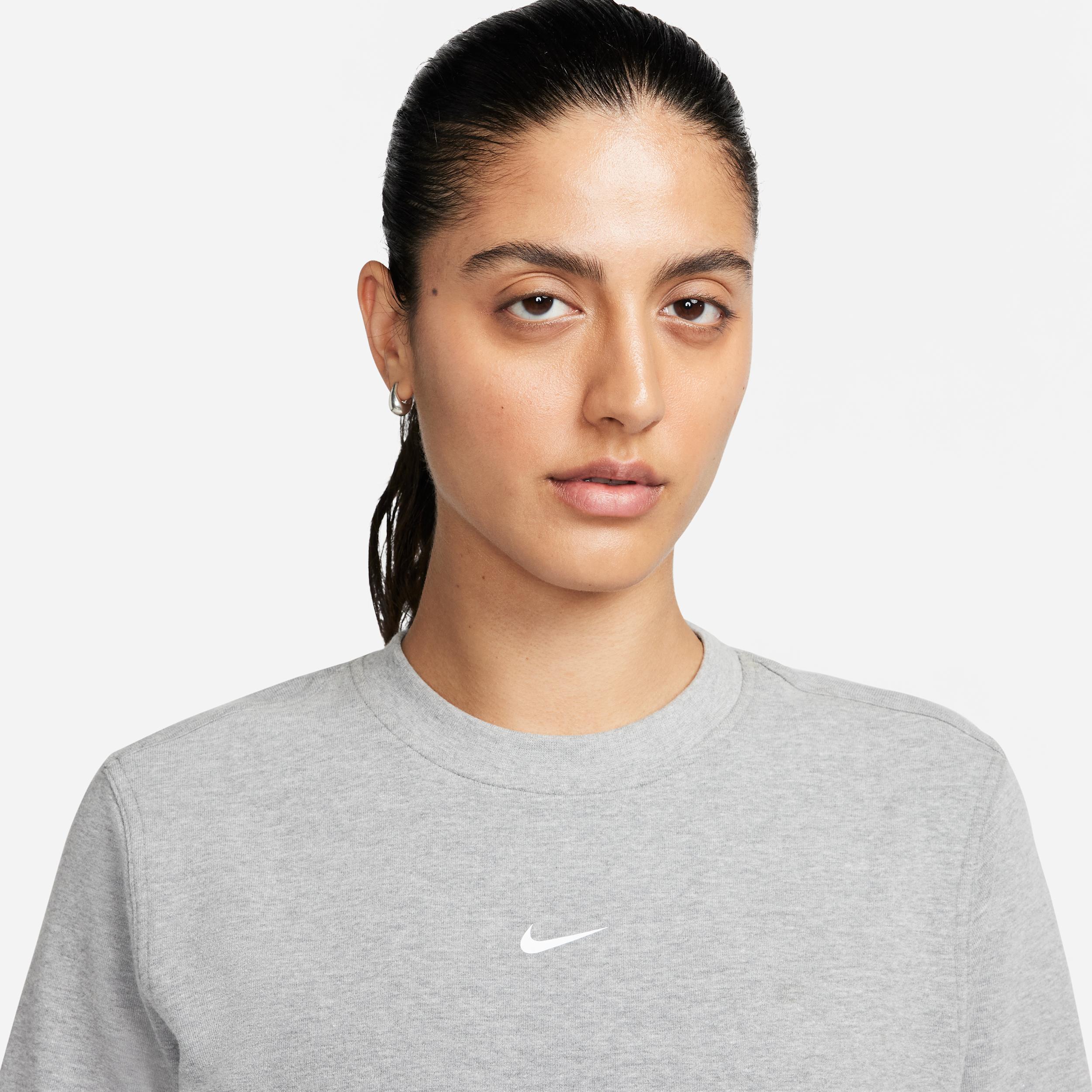 Nike Women's Dri-FIT One Crew-Neck French Terry Sweatshirt Product Image