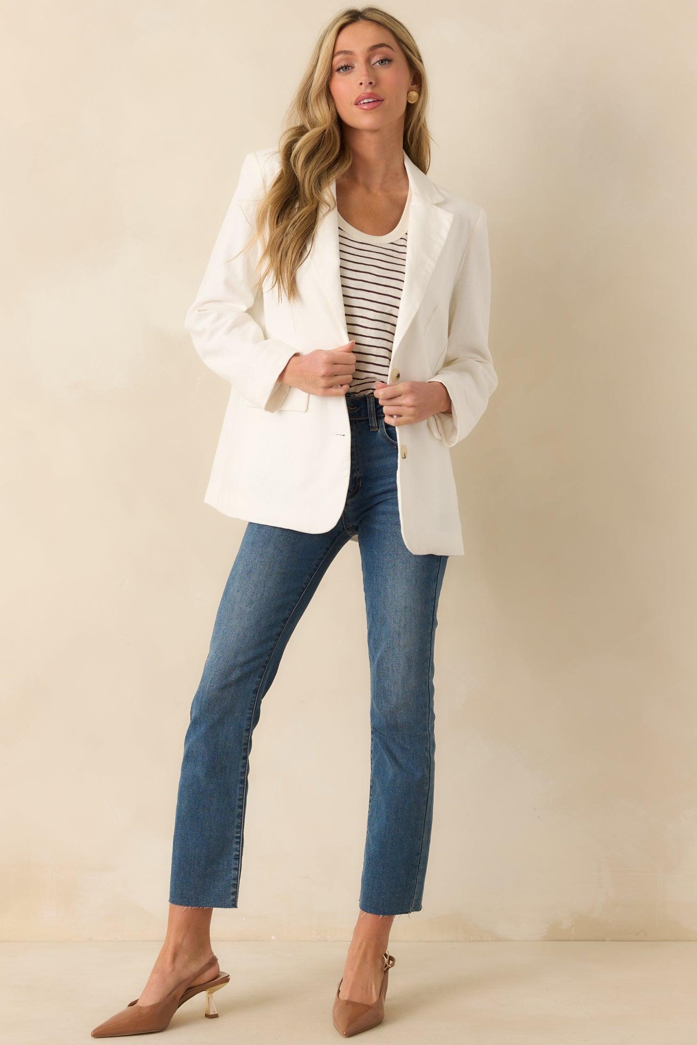 Brunch At Noon Ivory Blazer Product Image