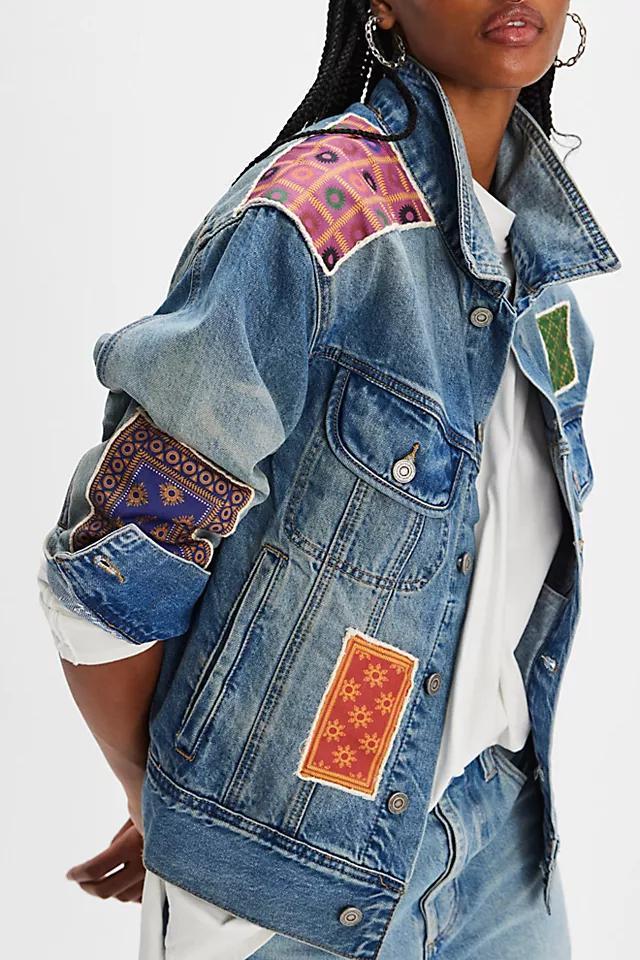 Found Kantha Denim Jacket Product Image