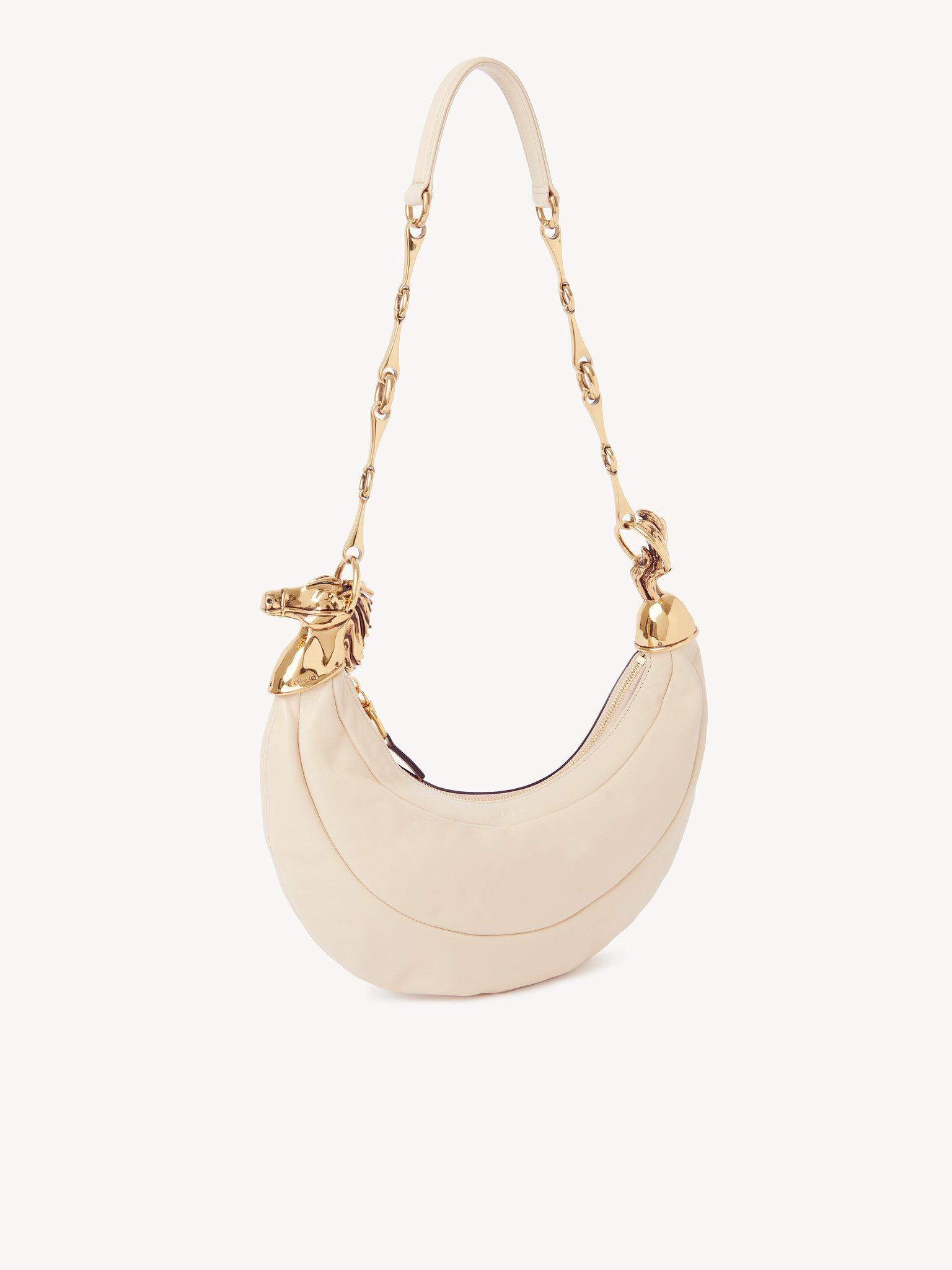 Chain Horse shoulder bag in grained leather Product Image