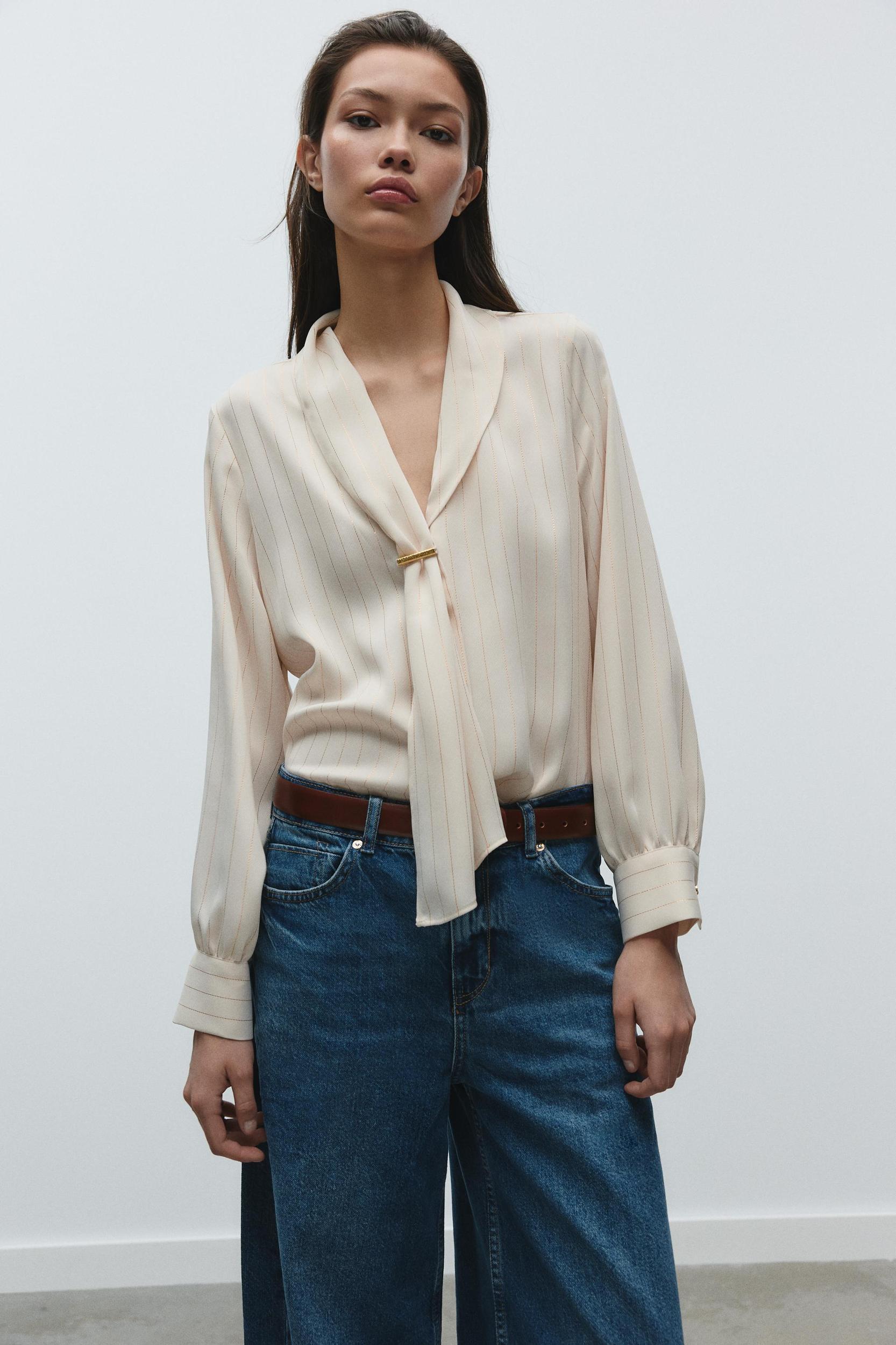 STRIPED SHIRT WITH APPLIQUÉ Product Image