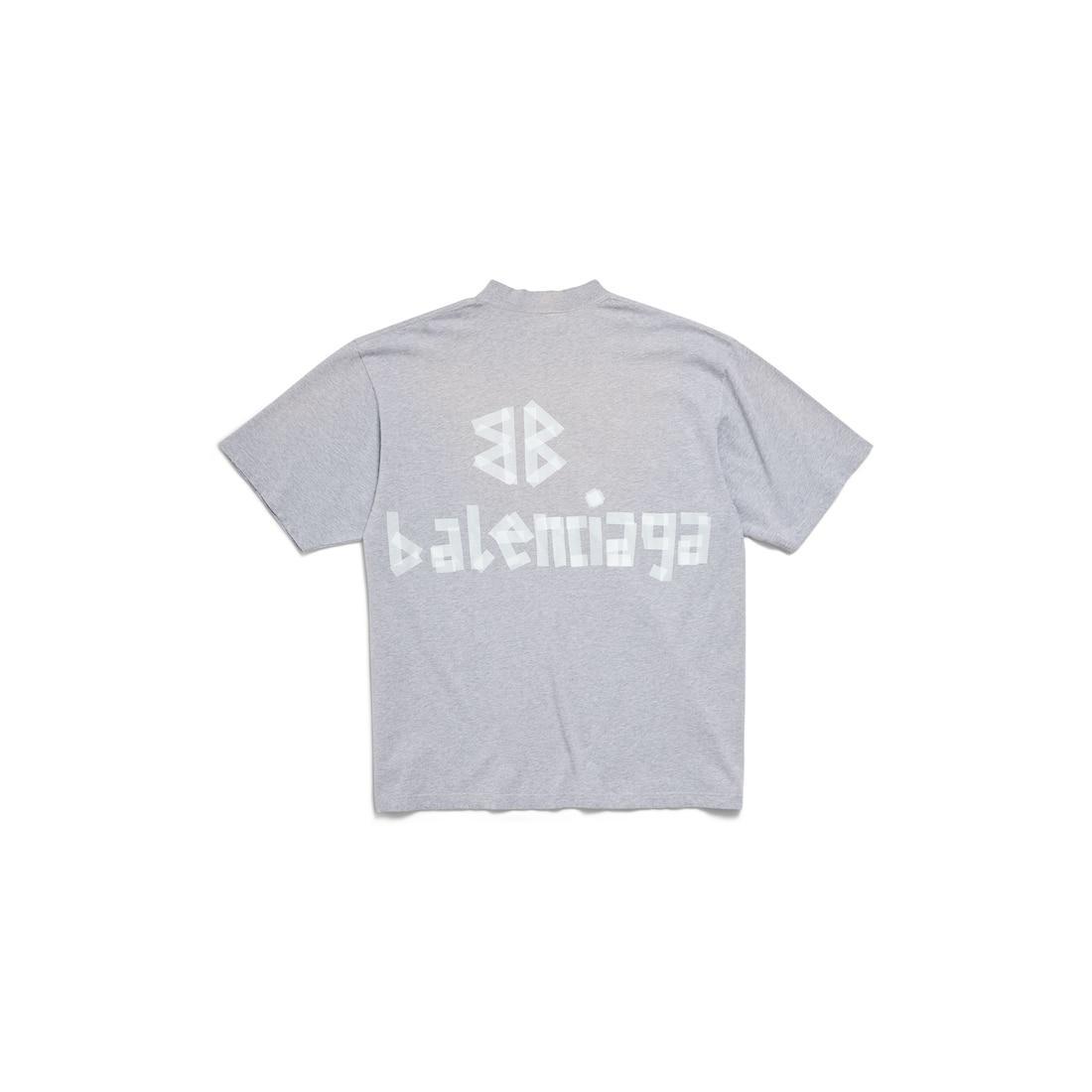 Men's New Tape Type Tr T-shirt Medium Fit in Grey Product Image