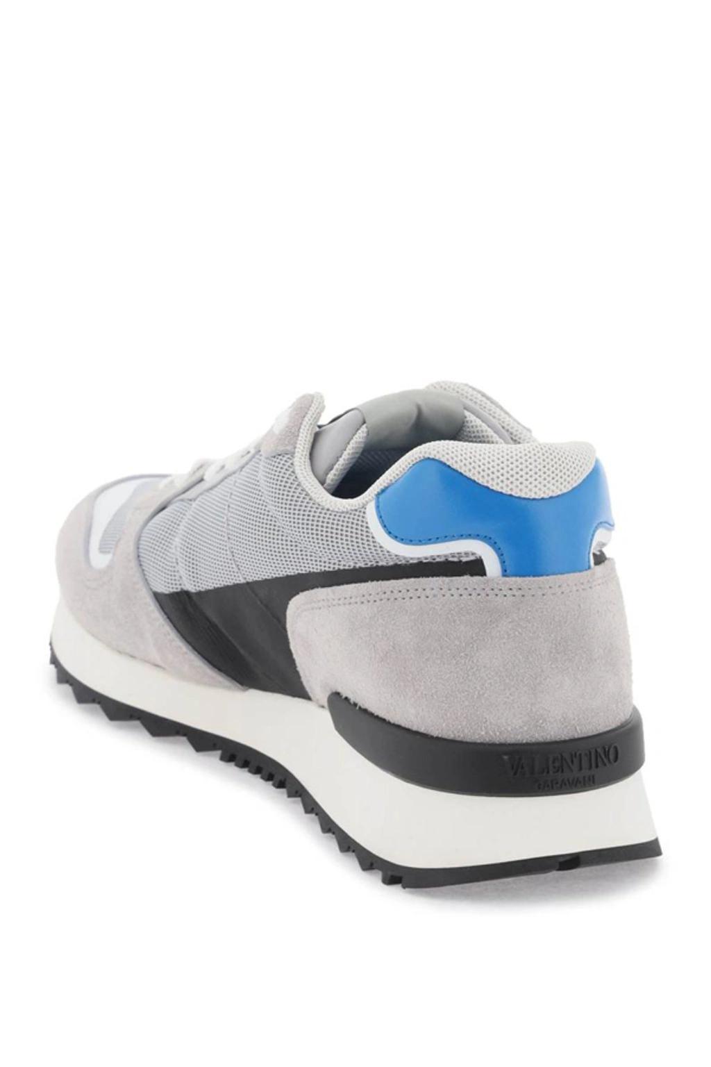 VALENTINO GARAVANI Vlogo Pace Leather And Fabric Low-top Trainers In Multicolor Product Image