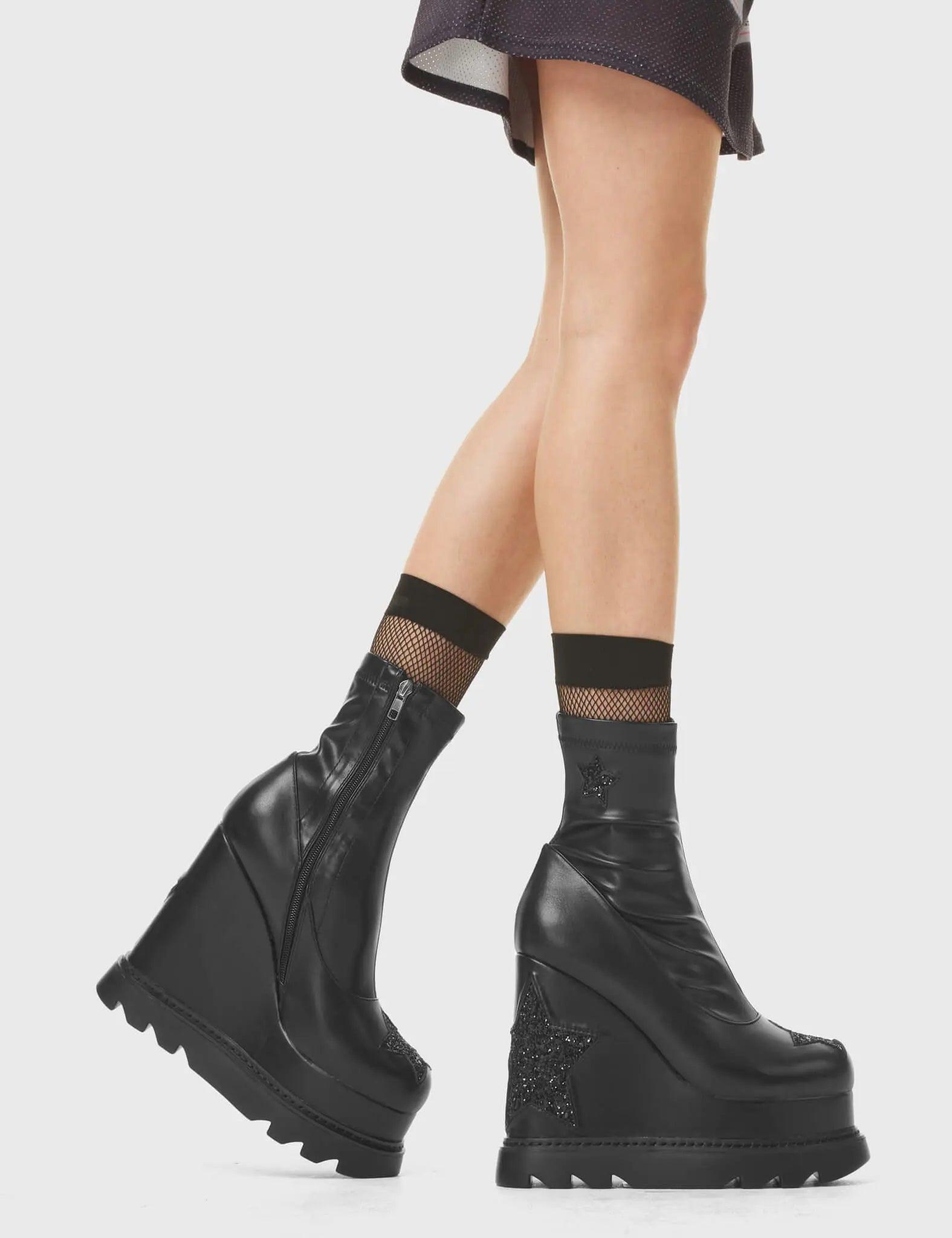 Hands Down Chunky Platform Ankle Boots Product Image