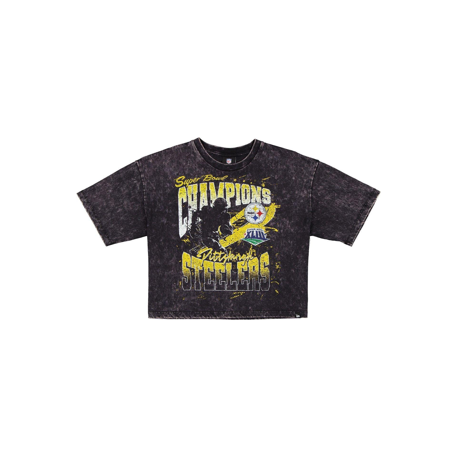 Pittsburgh Steelers Sport Classics Women's Cropped T-Shirt Female Product Image