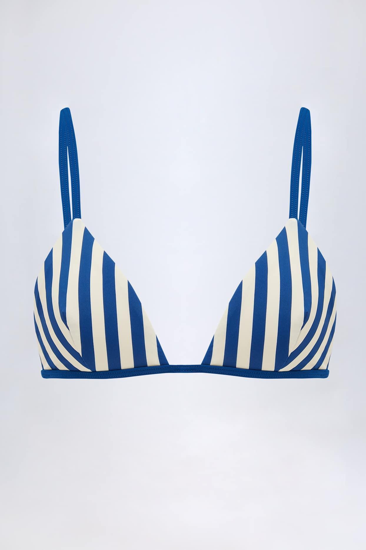 Triangle Bikini Top in Marine Blue Product Image