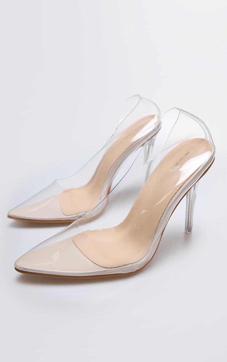 Clear Heeled Court Shoes Product Image