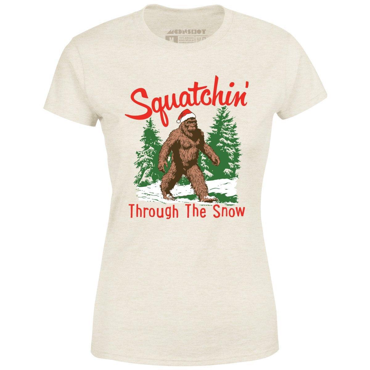 Squatchin' Through The Snow - Women's T-Shirt Female Product Image