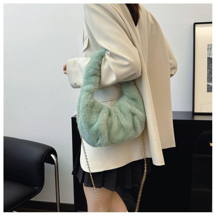 Plain Fleece Shoulder Bag Product Image