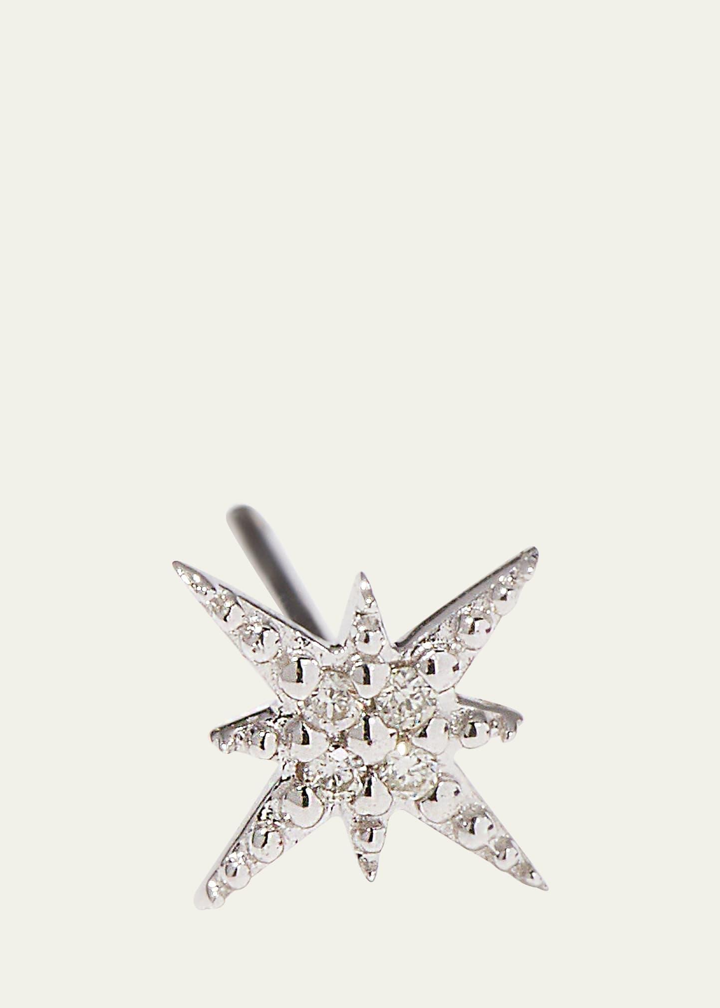 Starburst Diamond Single Stud Earring Product Image