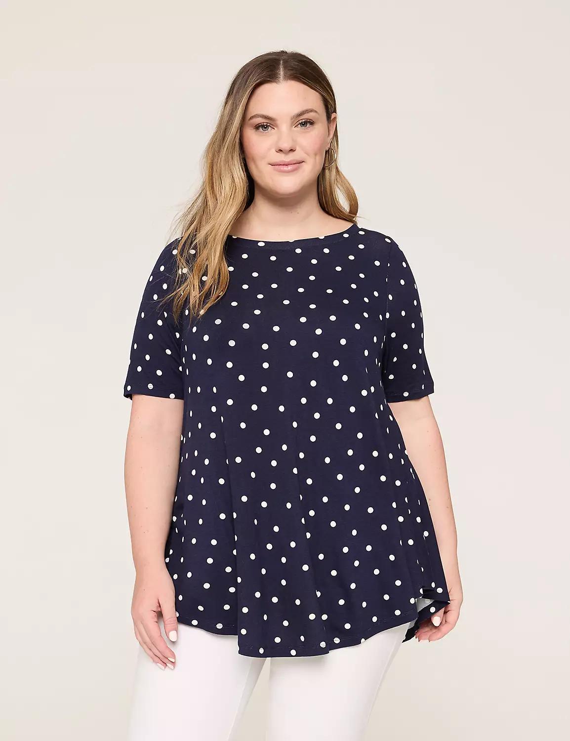 Max Swing Perfect Sleeve Boatneck Tee Product Image