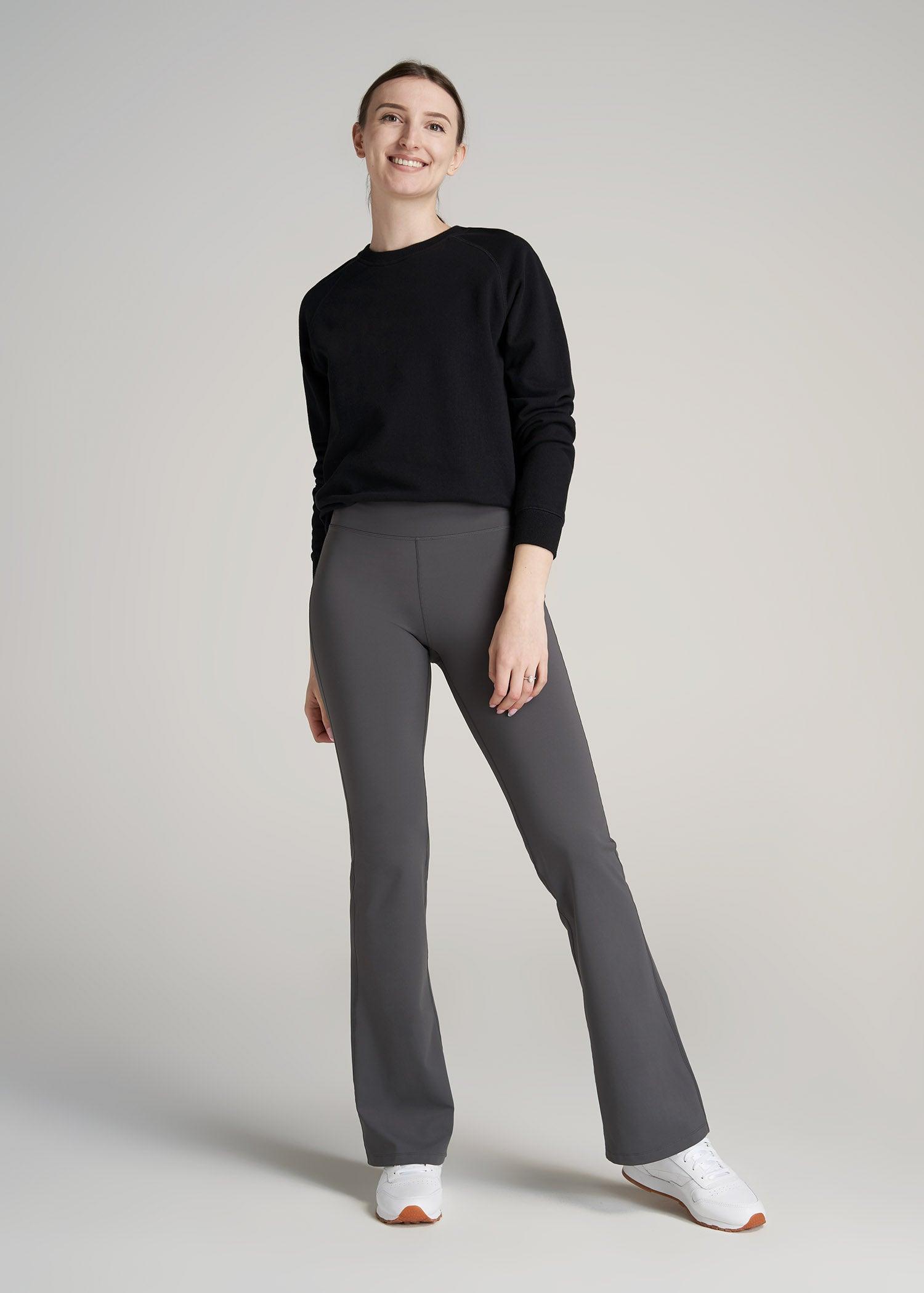 Balance Flare Yoga Pants for Tall Women in Charcoal Female Product Image