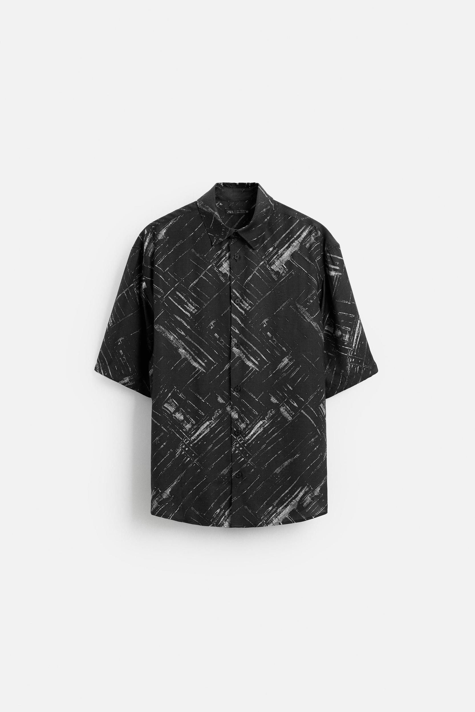 RELAXED FIT SATIN SHIRT Product Image