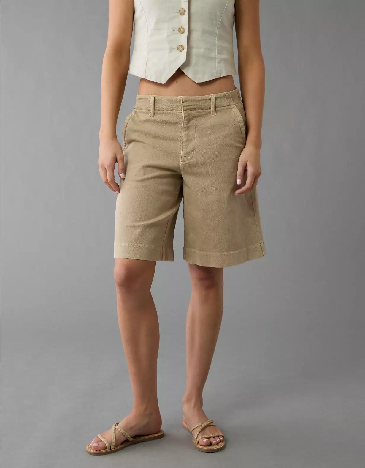 AE 11" Stretch High-Waisted Trouser Short Product Image