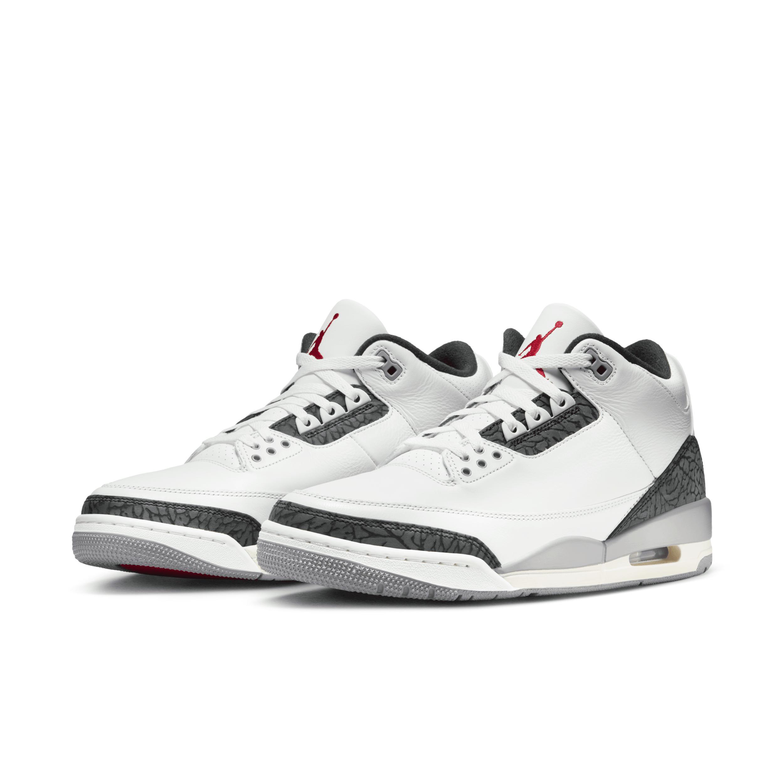 Men's Air Jordan 3 Retro "Cement Grey" Shoes Product Image