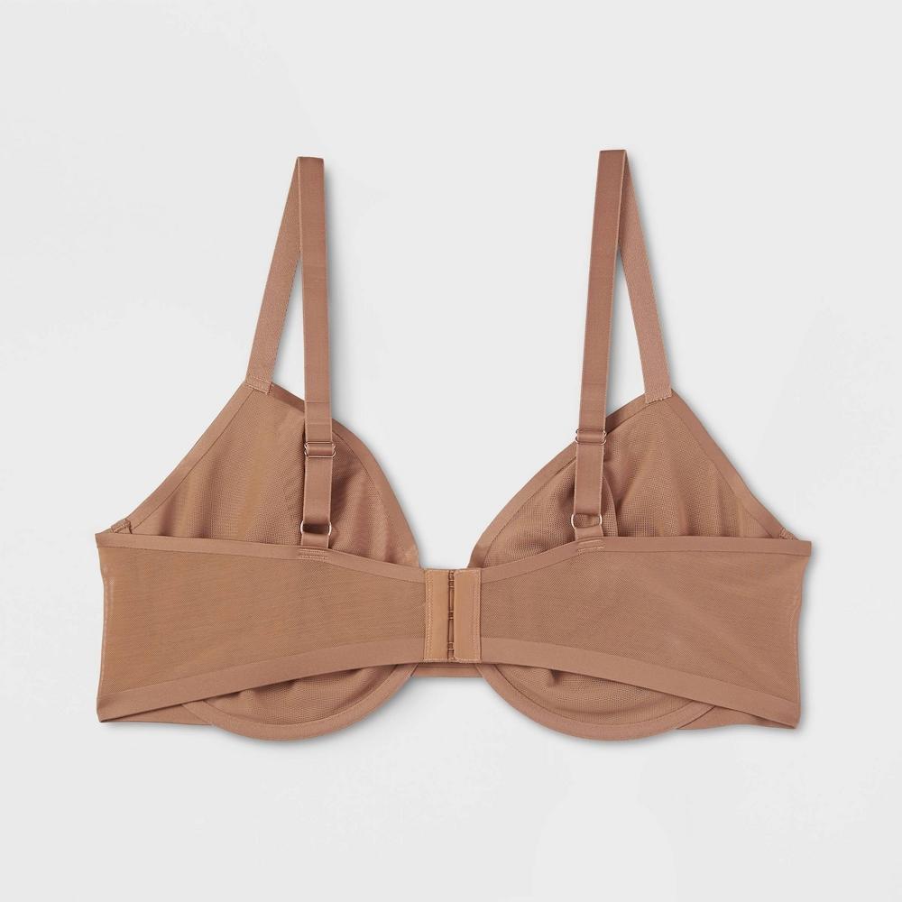 Womens Mesh Unlined Bra - Auden Brown 48DDD Product Image