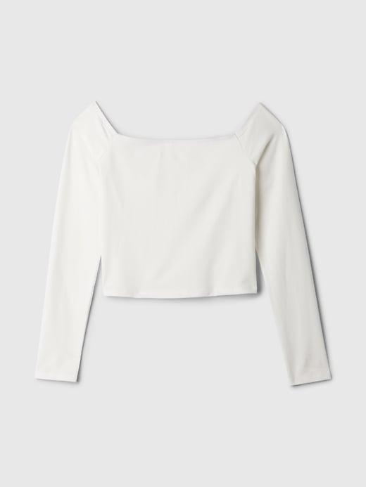 Modern Cropped Off-Shoulder T-Shirt Product Image