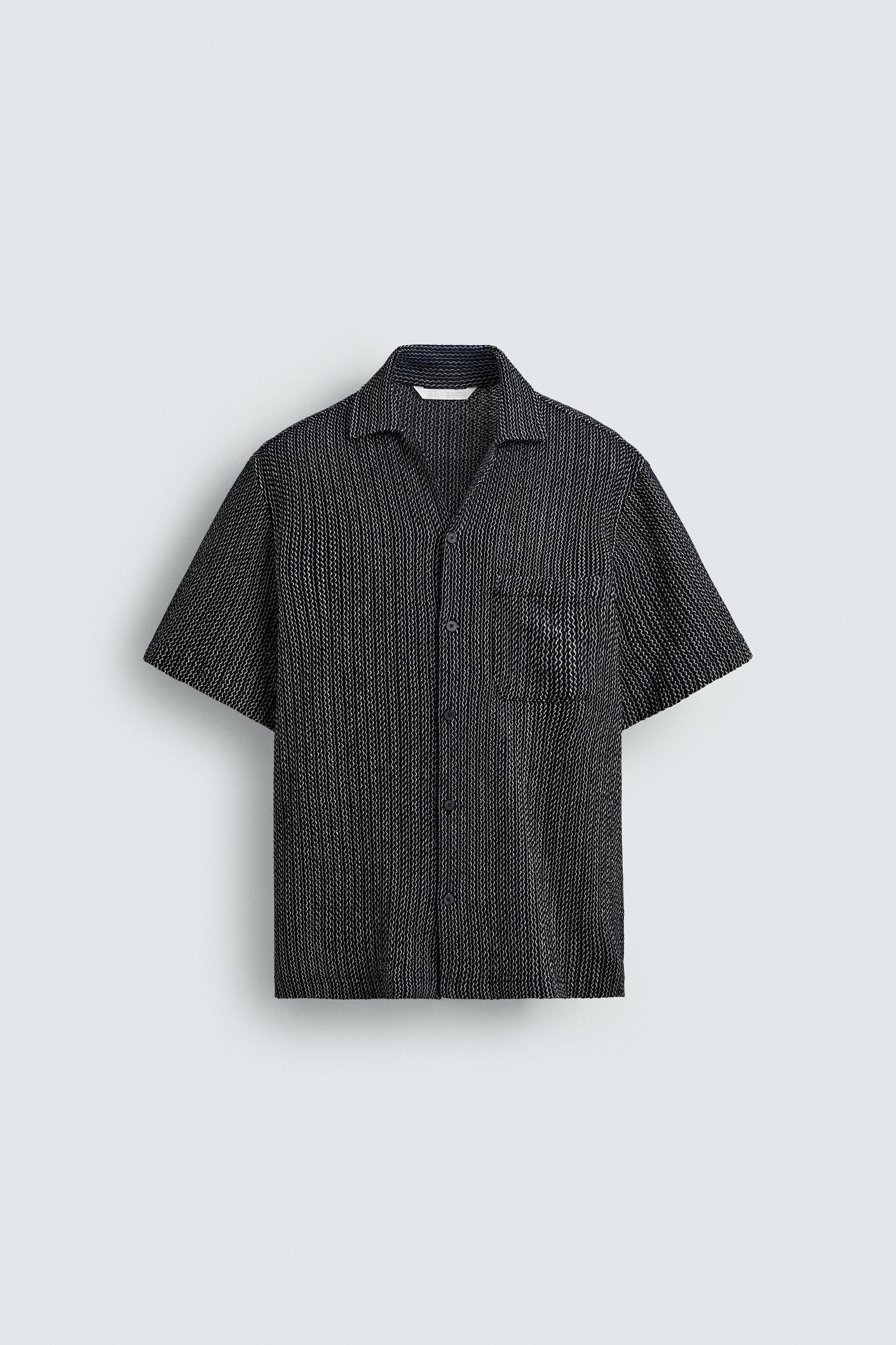 JACQUARD TEXTURED SHIRT Product Image