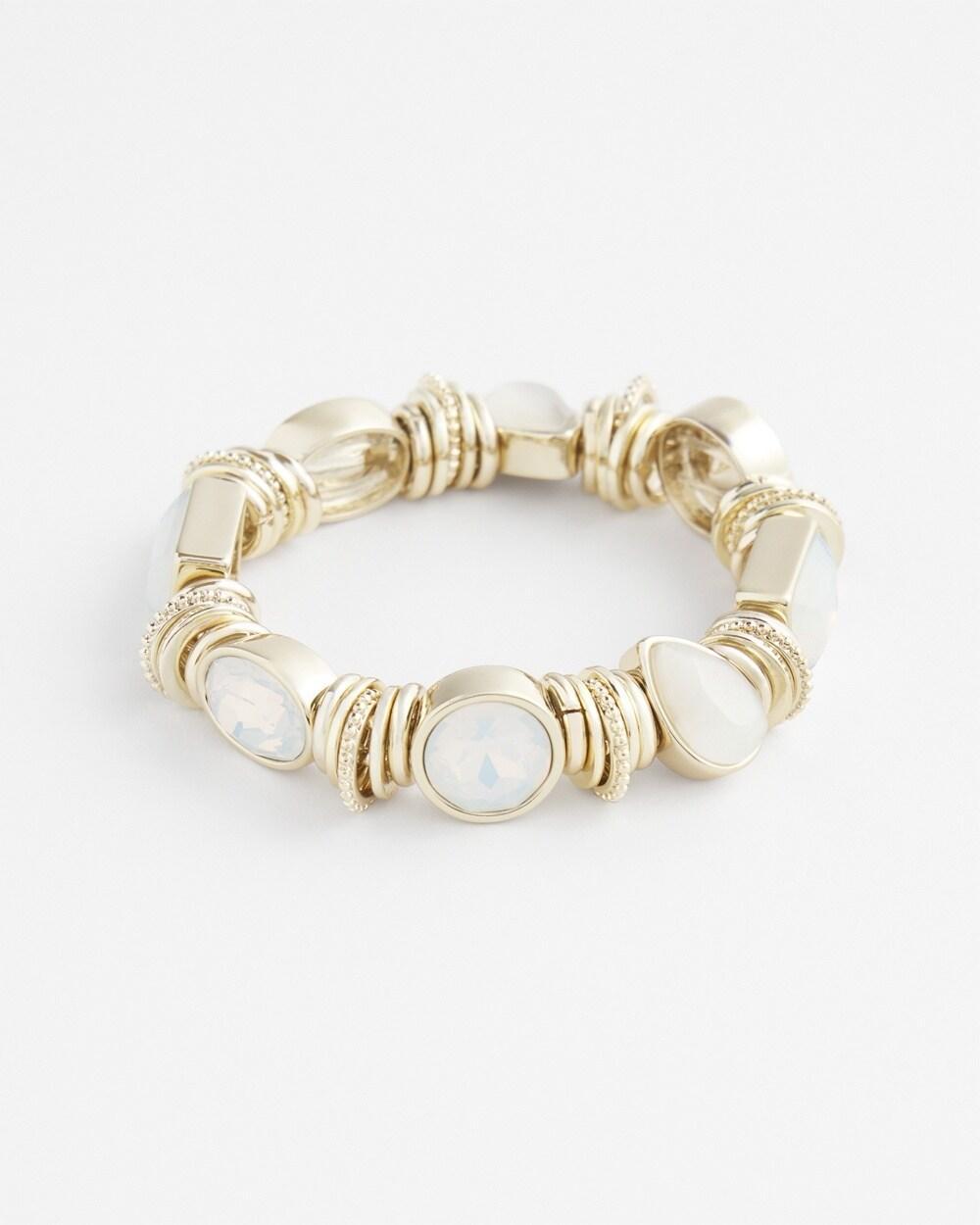 Faux Opal Stretch Bracelet   Chico's - Blue - Women Product Image