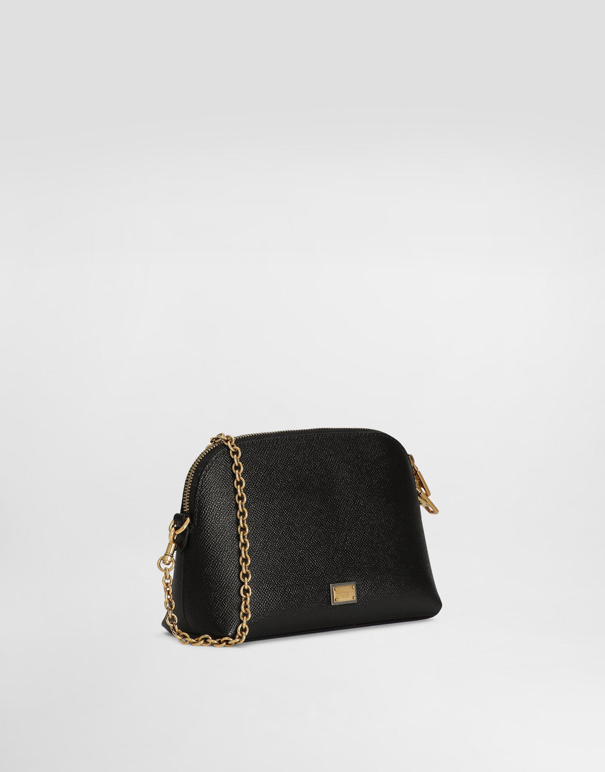 DOLCE & GABBANA Calfskin Mini Bag In Black Product Image