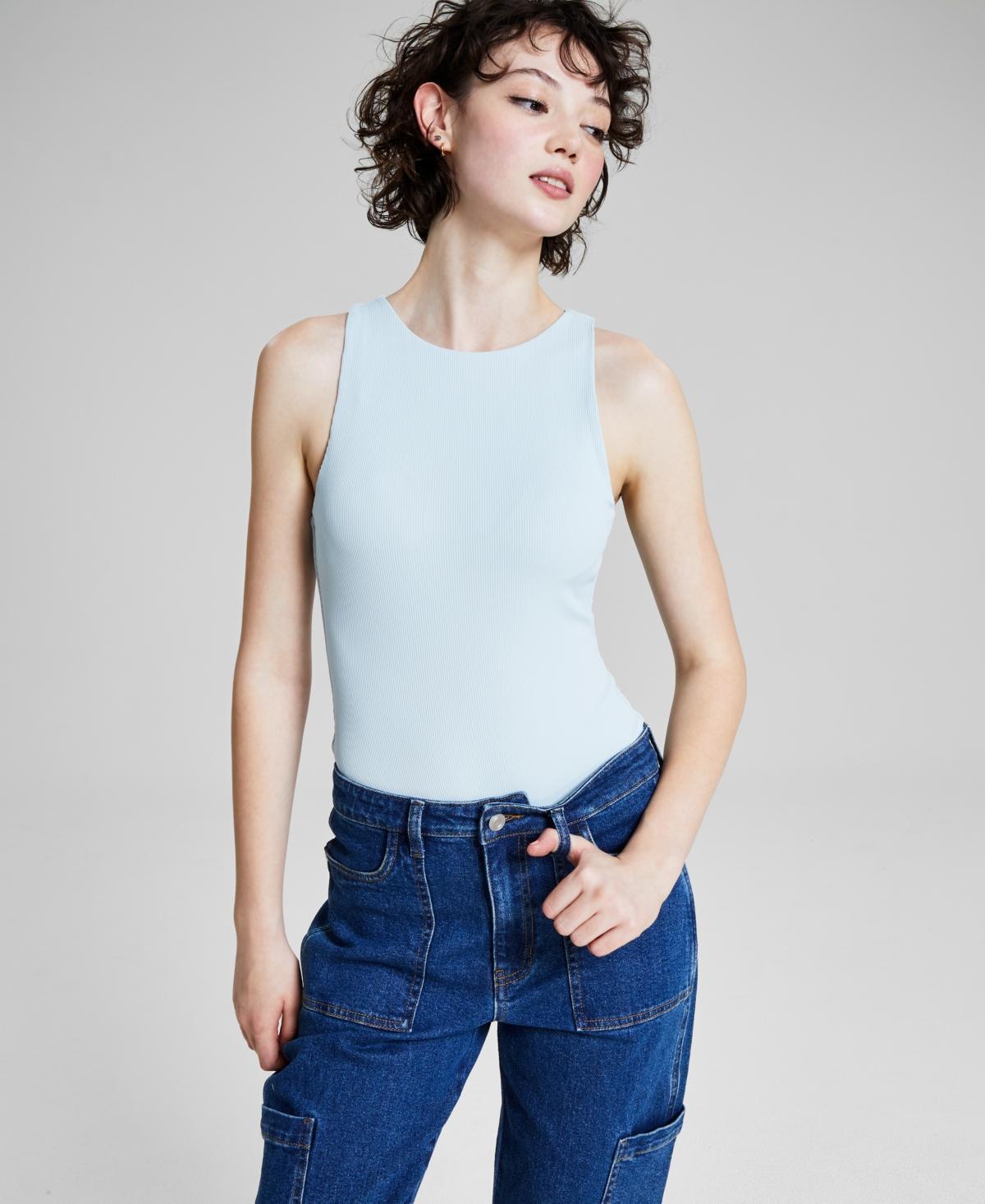 And Now This Womens Sleeveless Ribbed Double Layered Bodysuit, Created for Macys Product Image