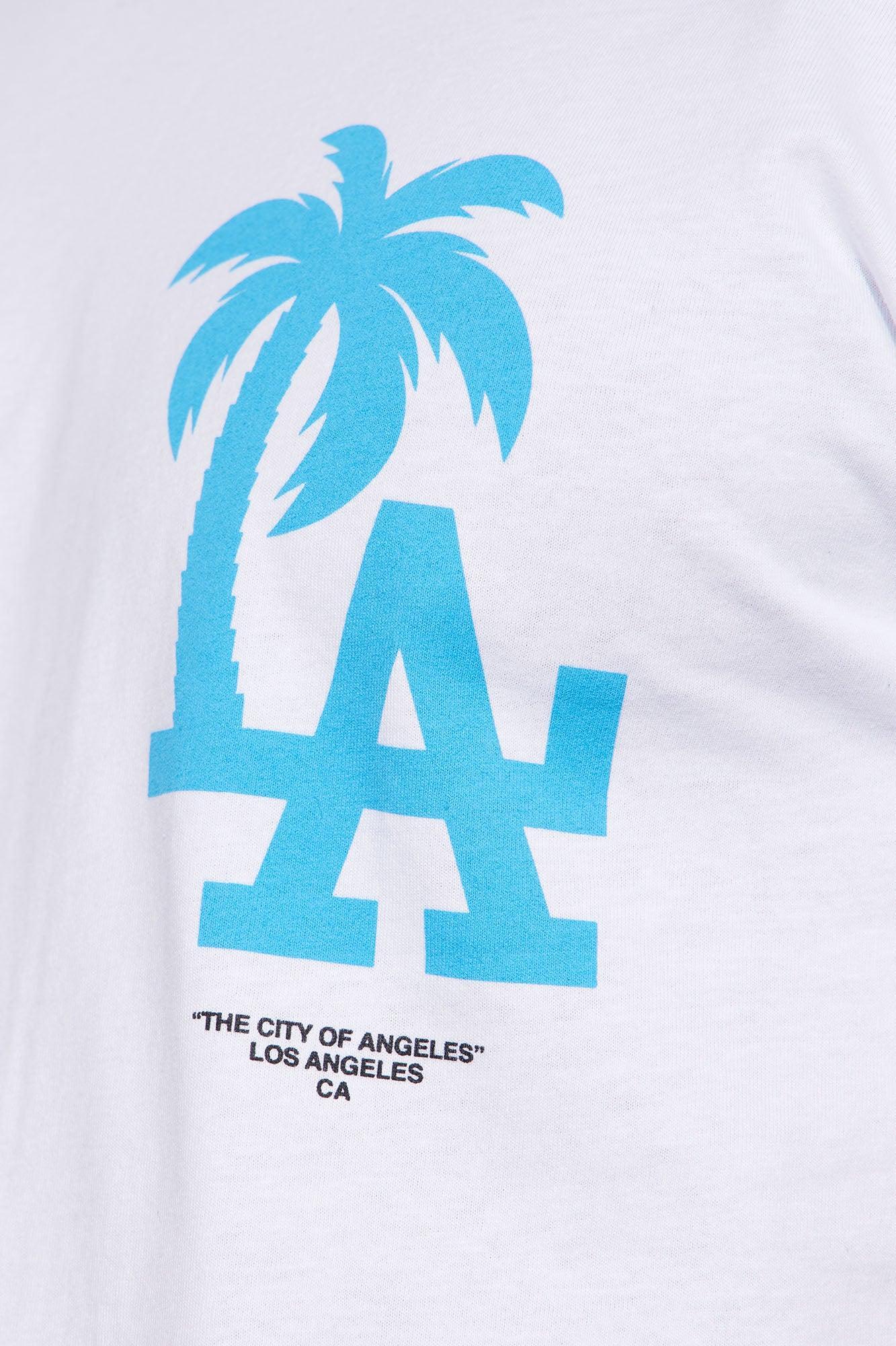 LA Palm Tree Short Sleeve Tee - White Product Image