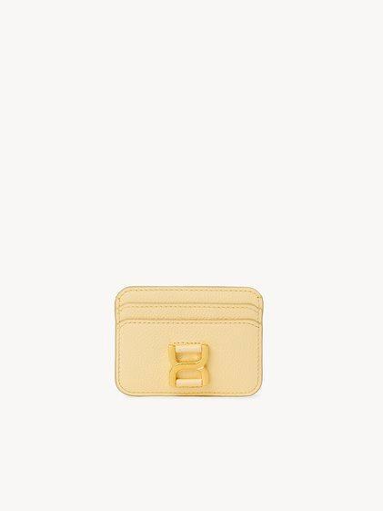 Marcie card holder in grained leather Product Image